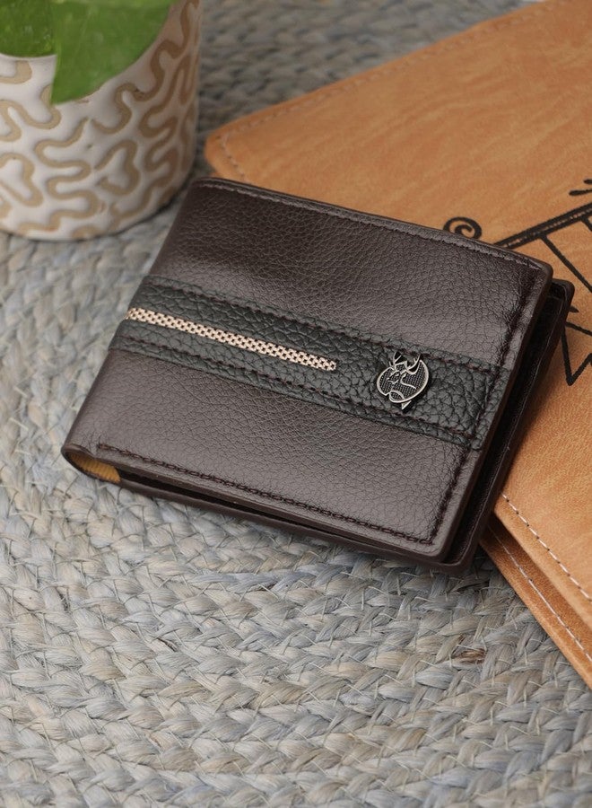 ZEVORA Pack of 3 Premium Leather Wallet Pen & Keychain Gift Set for Men - Stylish Bi-Fold Wallet with Pen & Keychain in Luxury Gift Box - Image 3